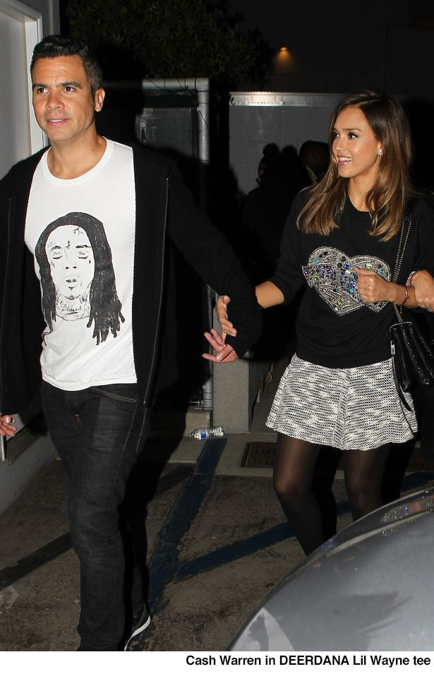 Cash Warren in DEERDANA Lil Wayne Tee