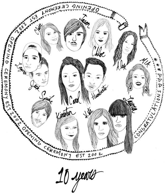 Opening Ceremony 10 Year Anniversary × Curtis Kulig Tees, 2012