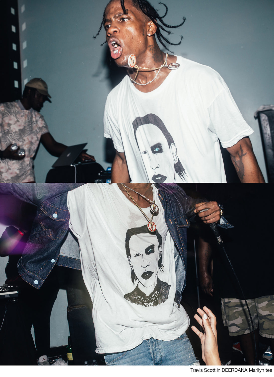 Travis Scott in DEERDANA Marilyn Tee
