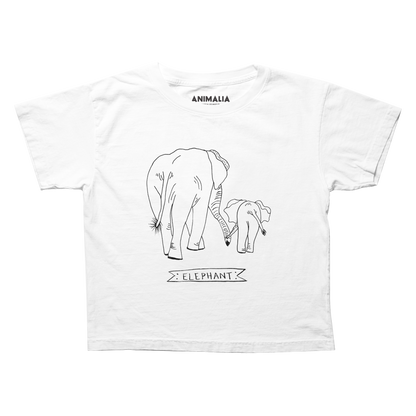 Elephant Boxy Cropped Tee