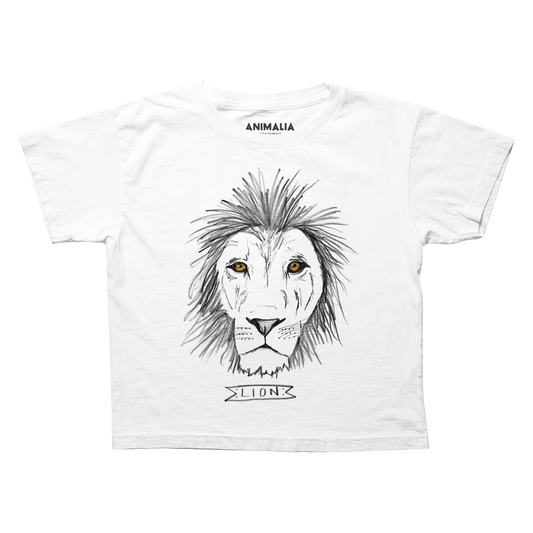 Skai Jackson x Animalia Boxy Cropped Lion Tee