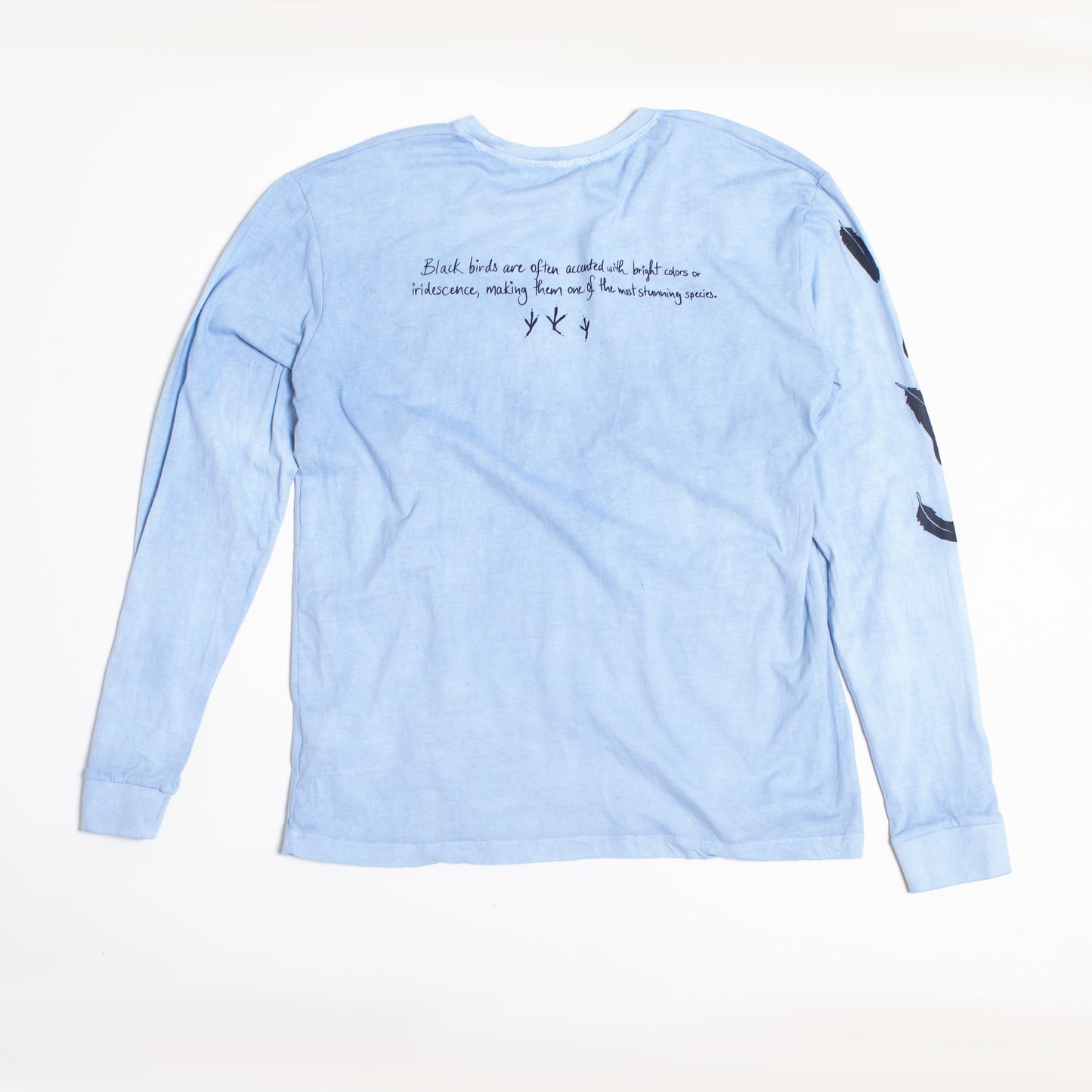 BlackAFinStem x Animalia Blackbird Indigo Dyed Long Sleeve Tee