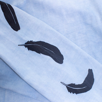 BlackAFinStem x Animalia Blackbird Indigo Dyed Long Sleeve Tee