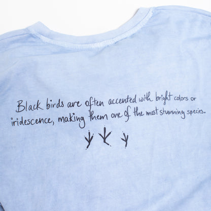 BlackAFinStem x Animalia Blackbird Indigo Dyed Long Sleeve Tee