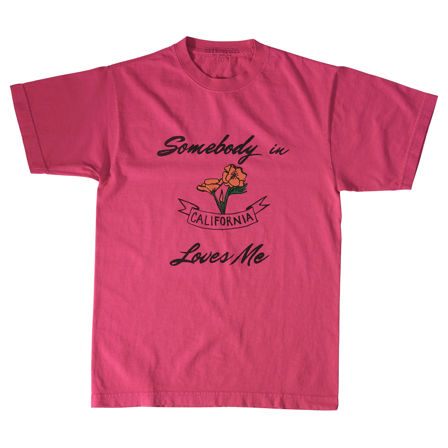Somebody in California Loves Me Tee (Pink)