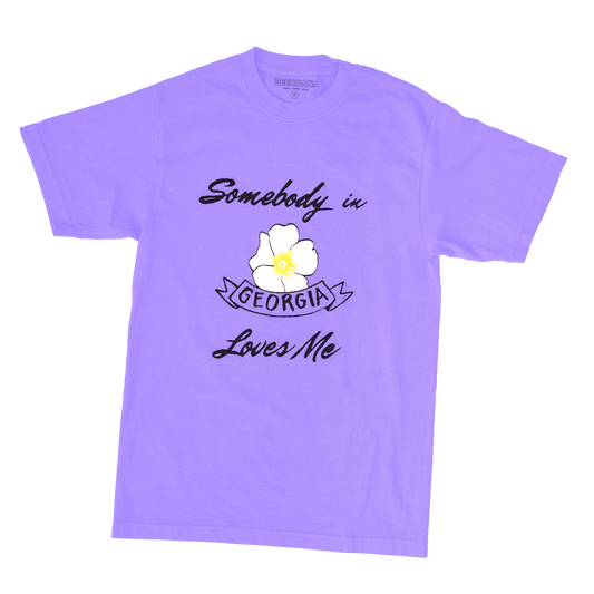 Somebody in Georgia Loves Me Tee (Purple)