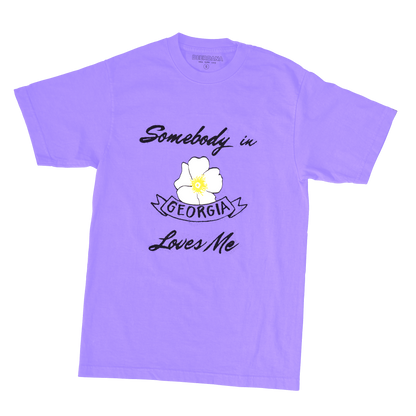 Somebody in Georgia Loves Me Tee (Purple)