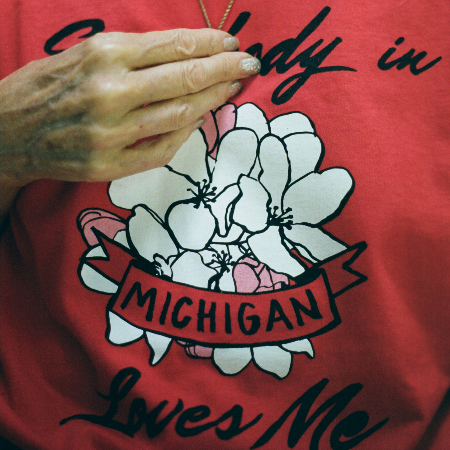 Somebody in Michigan Loves Me Tee (Red)