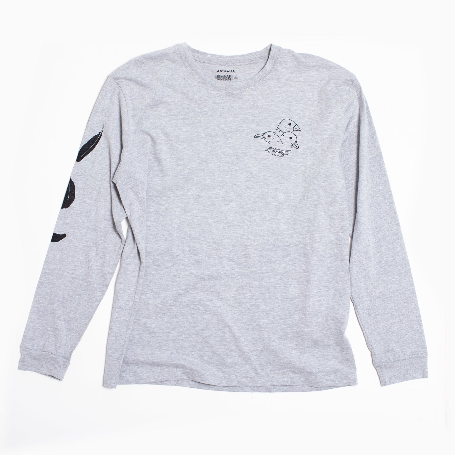 BlackAFinStem x Animalia Blackbird Long Sleeve Tee